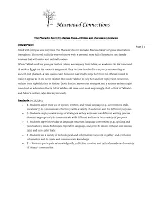 Pharaoh’s Secret - Activities and Discussions · Marissa Moss